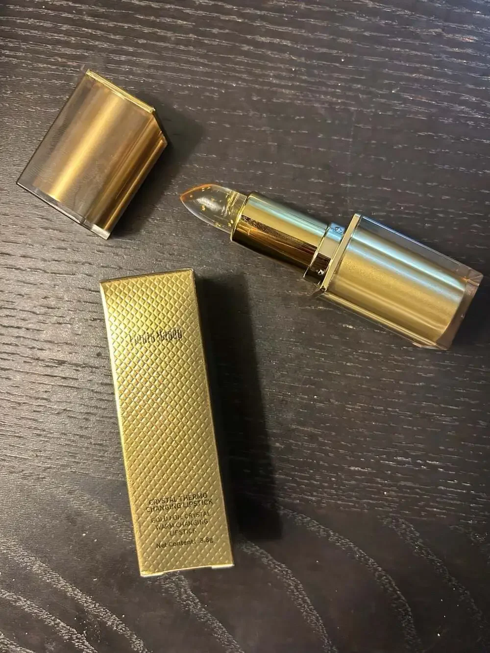 Vardis Maydy Crystal Thermo Changing Lipstick Gold Foil Crystal Warm Changing Li